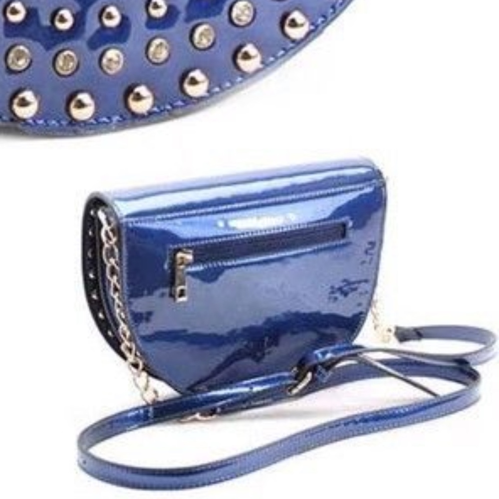 Pretty Cobalt Blue Shoulder Handbag - Picture 2 of 6